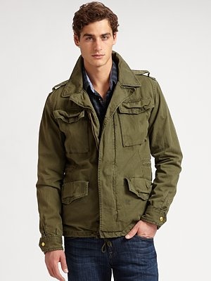 casaco estilo militar masculino